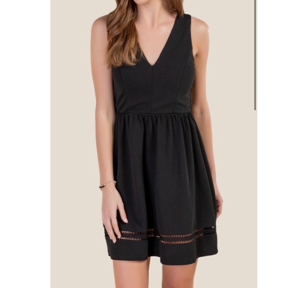 Black skater dress